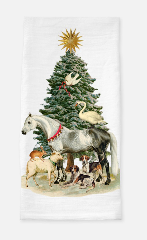The Style of the Sporting Life™ Peace on Earth Tea Towel - set of 2