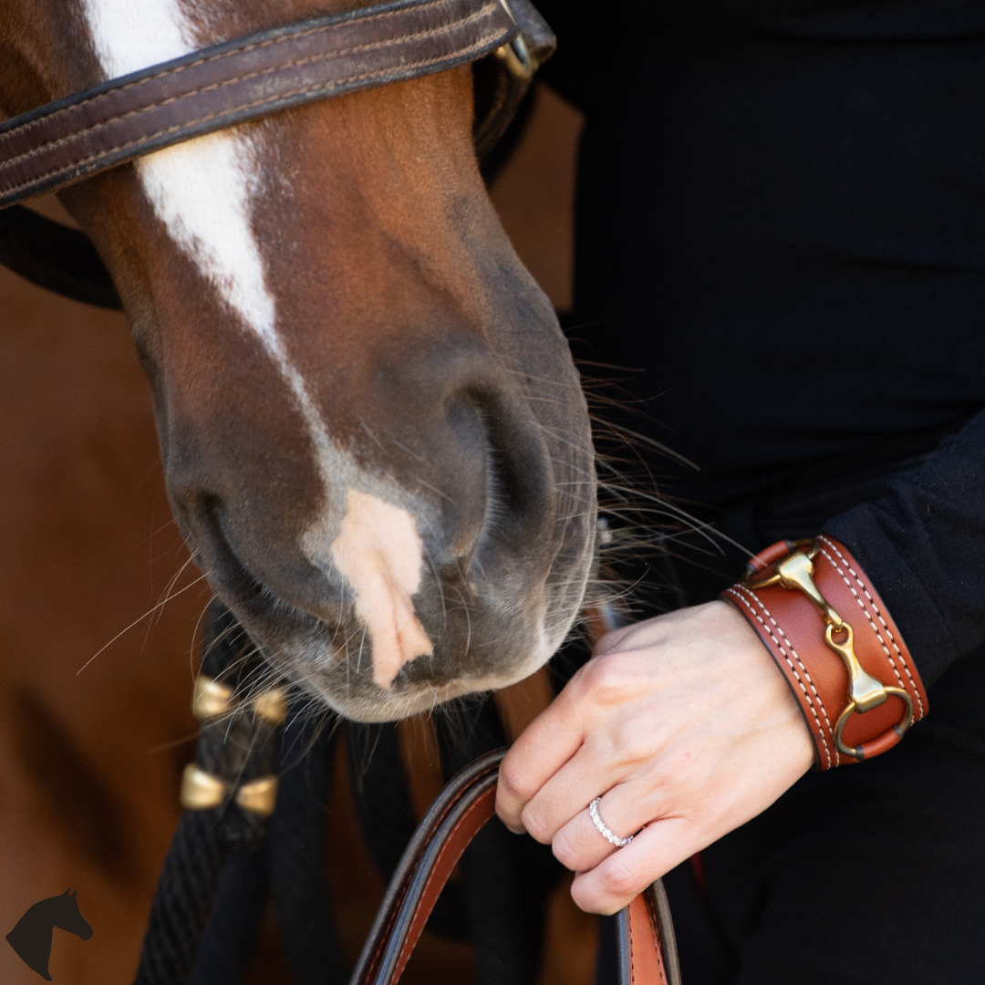 Snaffle Cuff Bridle Leather Bracelet