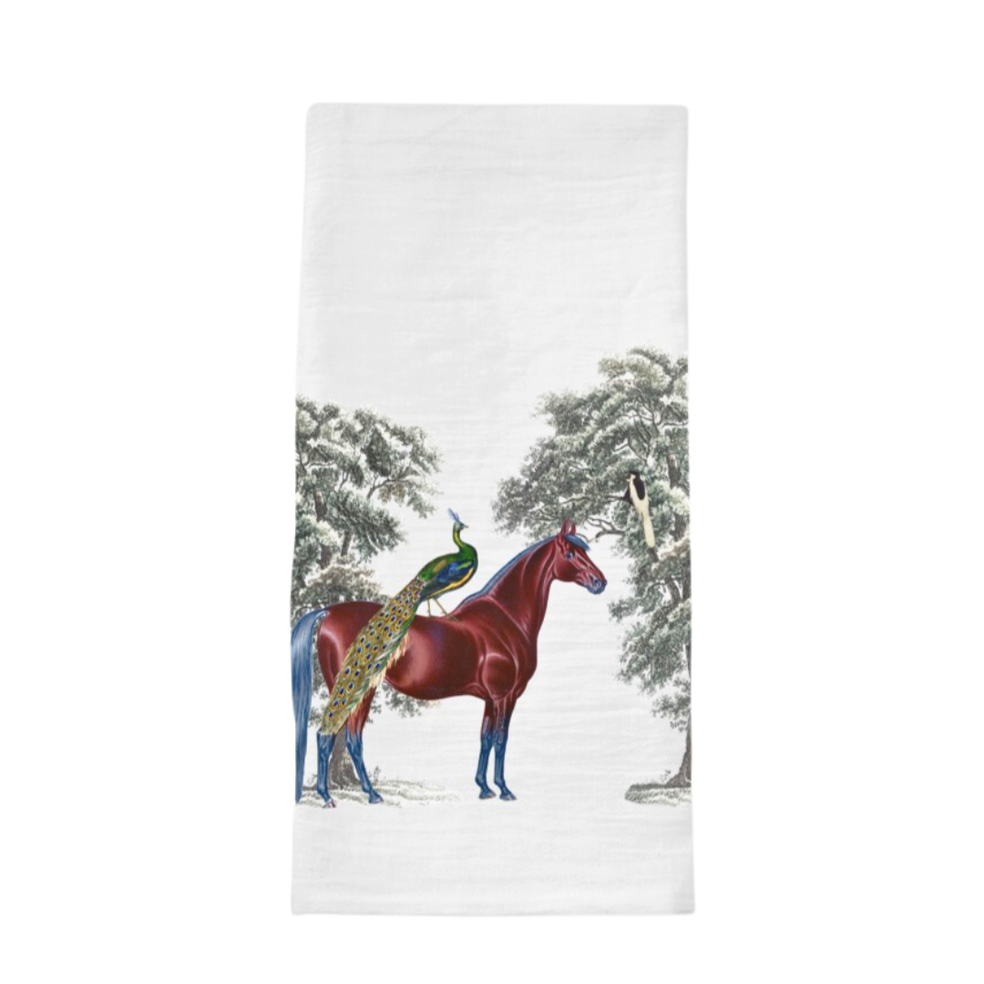 The Style of the Sporting Life™ Bay Peacock Tea Towel - Set of 2