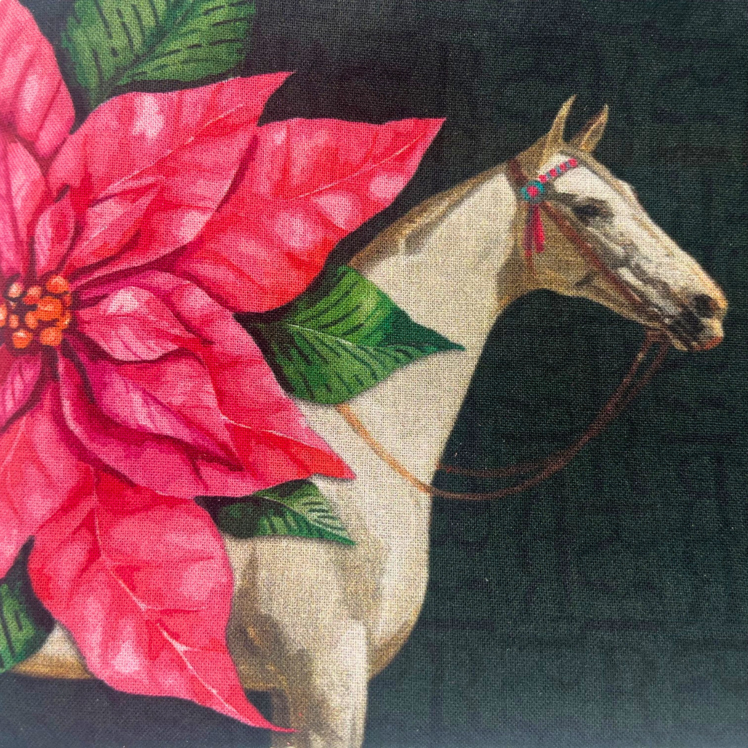 Pink Poinsettia Flower Tassel Clutch Pouch - Limited Edition