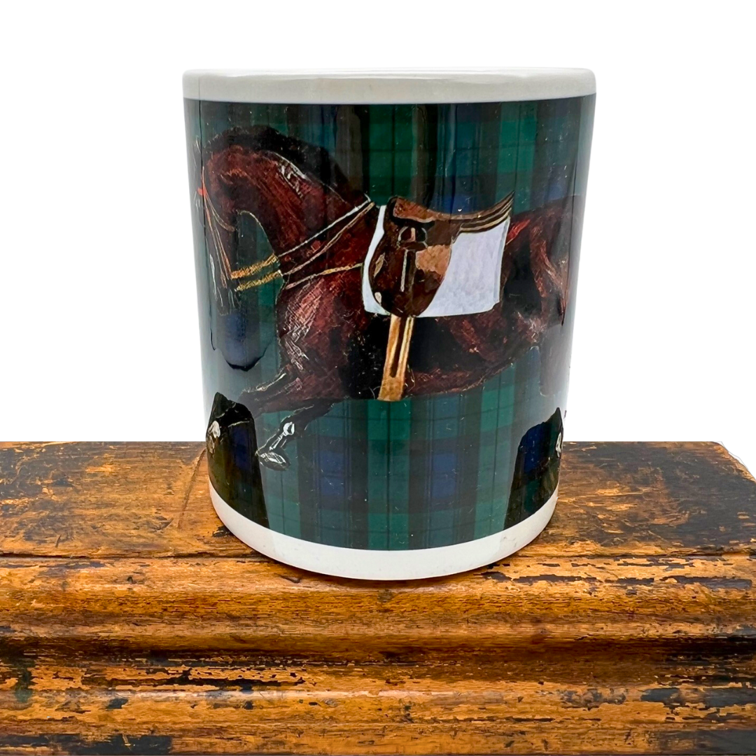 Tartan Horses Mug- set of 2