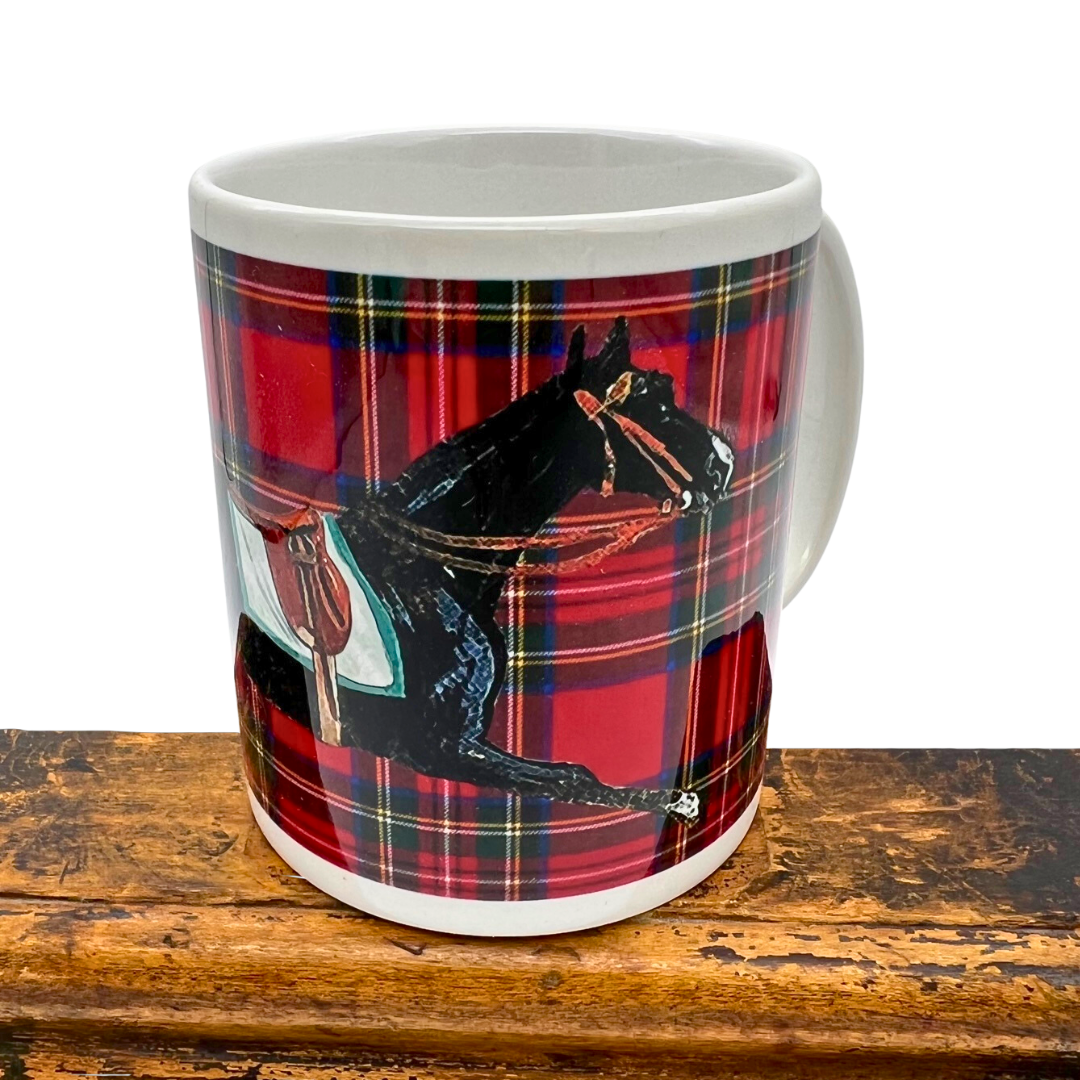 Tartan Horses Mug- set of 2