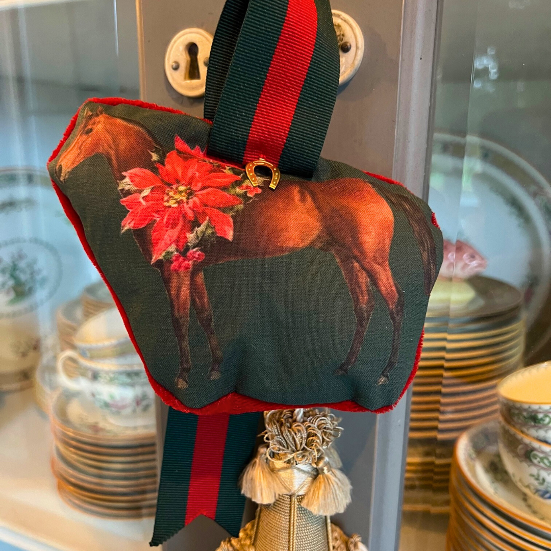 The Style of the Sporting Life™ Poinsettia Bay Horse Ornament - Limited Edition