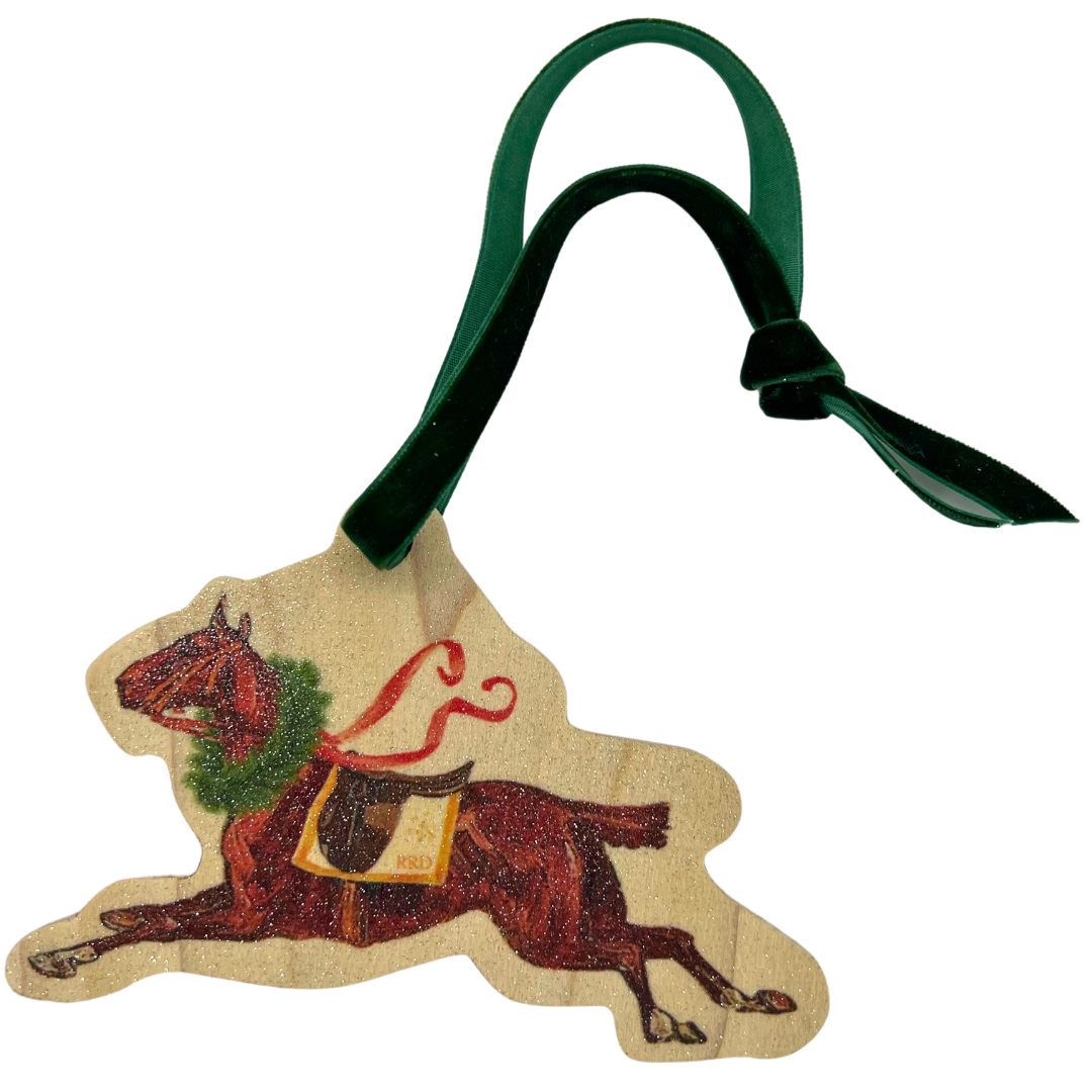 The Style of the Sporting Life™ Vintage Horses Wooden Ornament Set