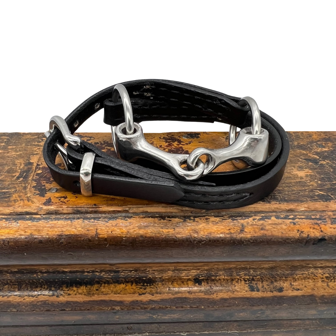 Snaffle Bit Bridle Leather Wrap Bracelet