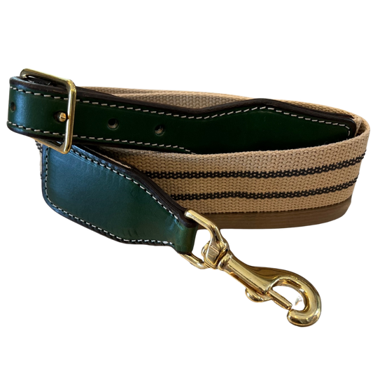 Webbing and Bridle Leather Crossbody/Shoulder Bag Strap