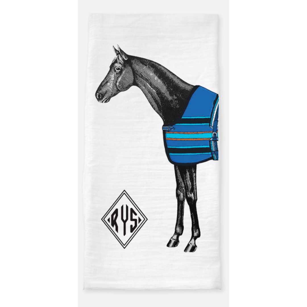 The Style of the Sporting Life™ Personalized Lilly Horse Tea Towel - Set of 2