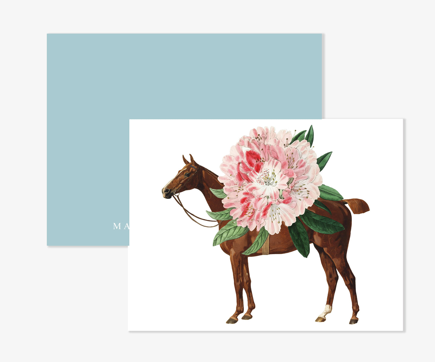 Personalized Chelsea Horse Flat Notecards
