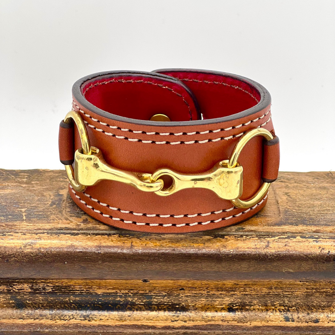 Snaffle Cuff Bridle Leather Bracelet