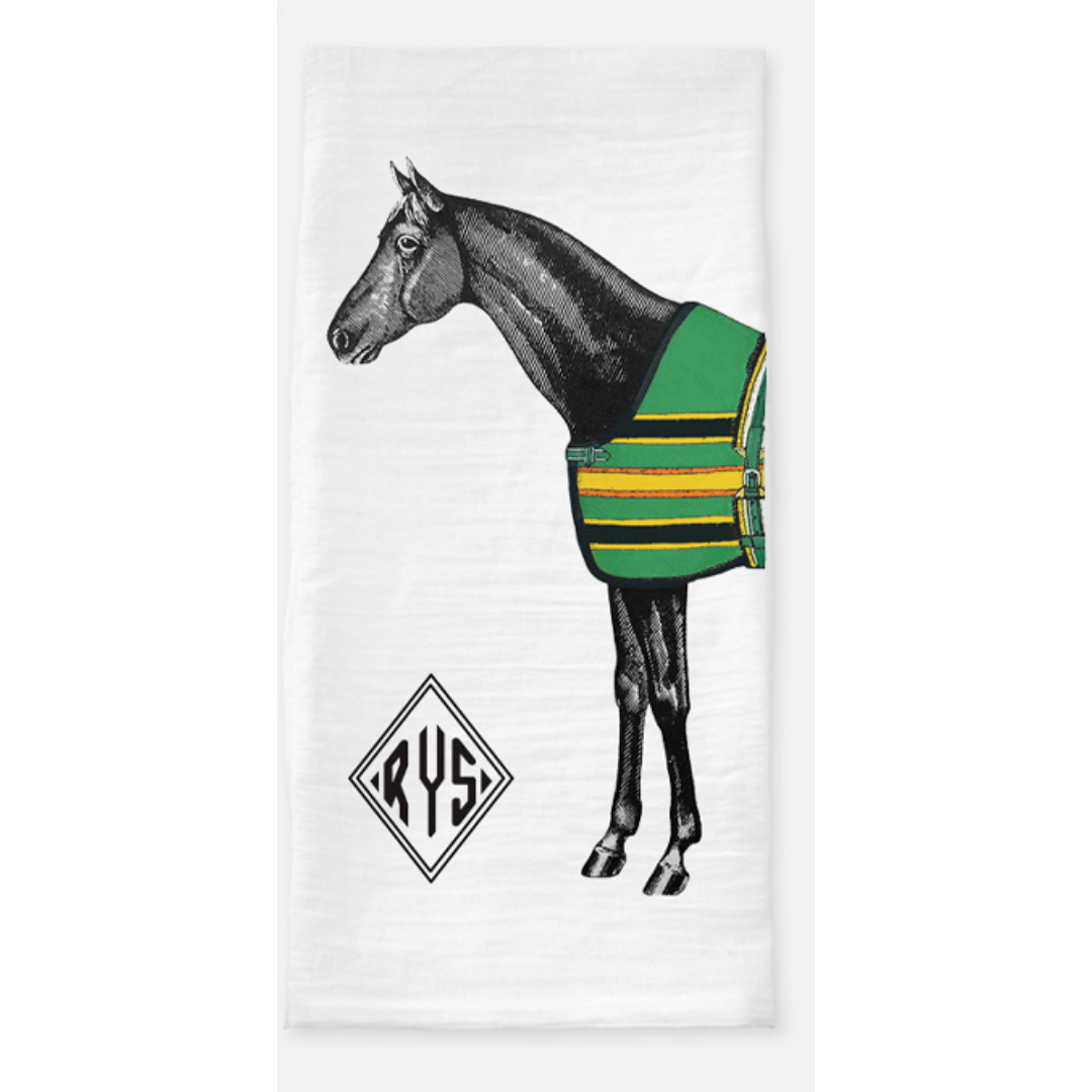 The Style of the Sporting Life™ Personalized Lilly Horse Tea Towel - Set of 2