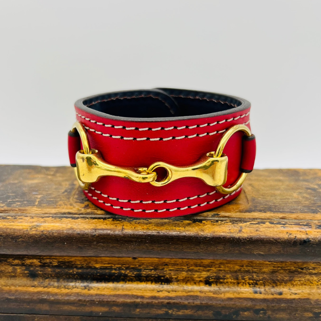 Snaffle Cuff Bridle Leather Bracelet