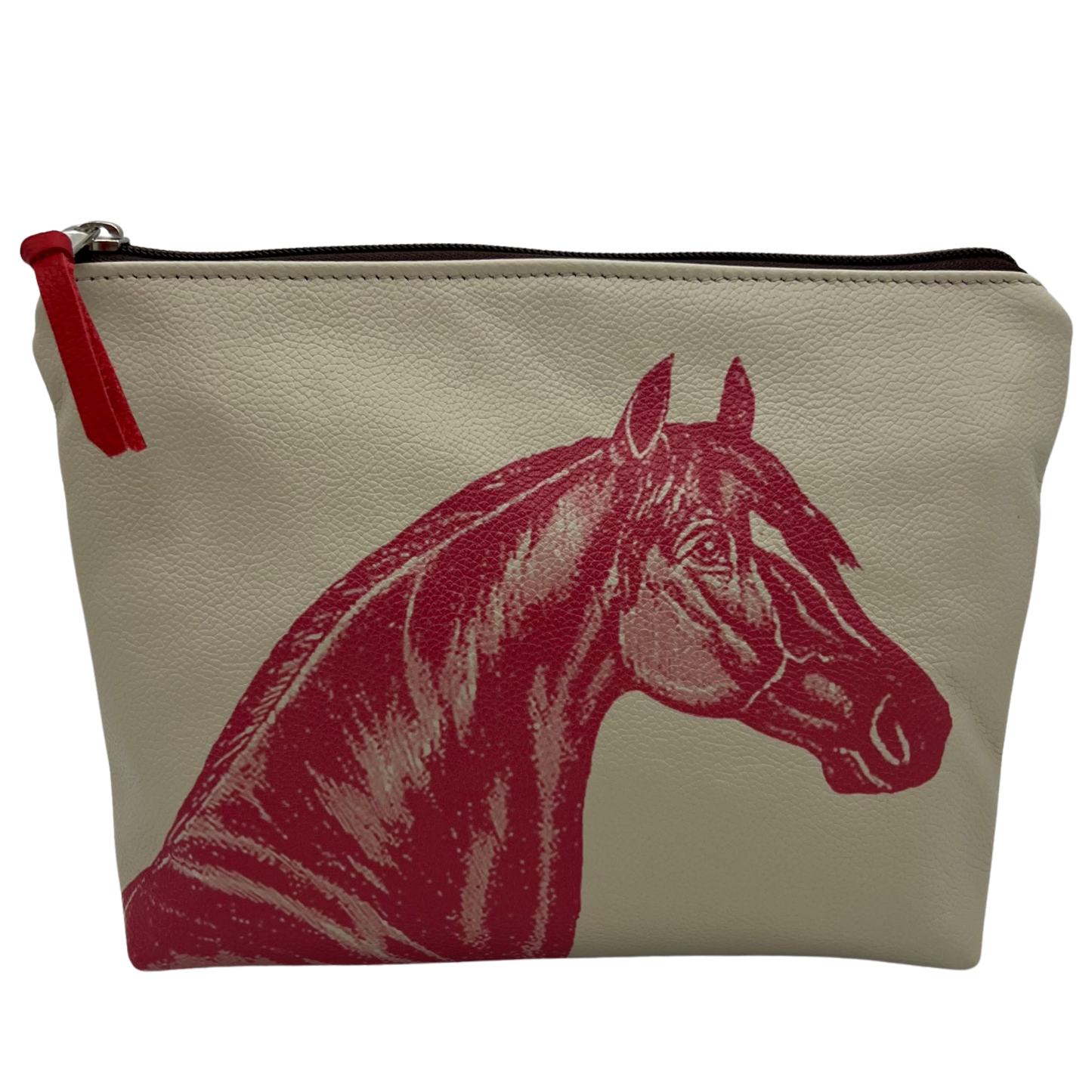 Sire Bone Pebble Leather Pouch