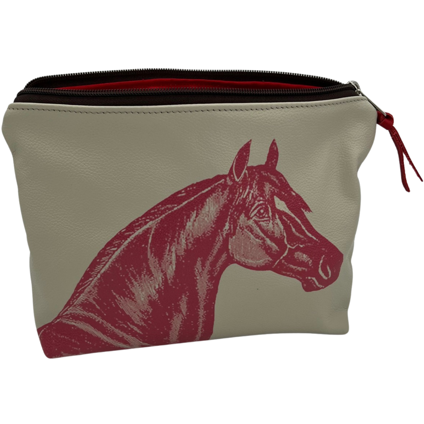 Sire Bone Pebble Leather Pouch