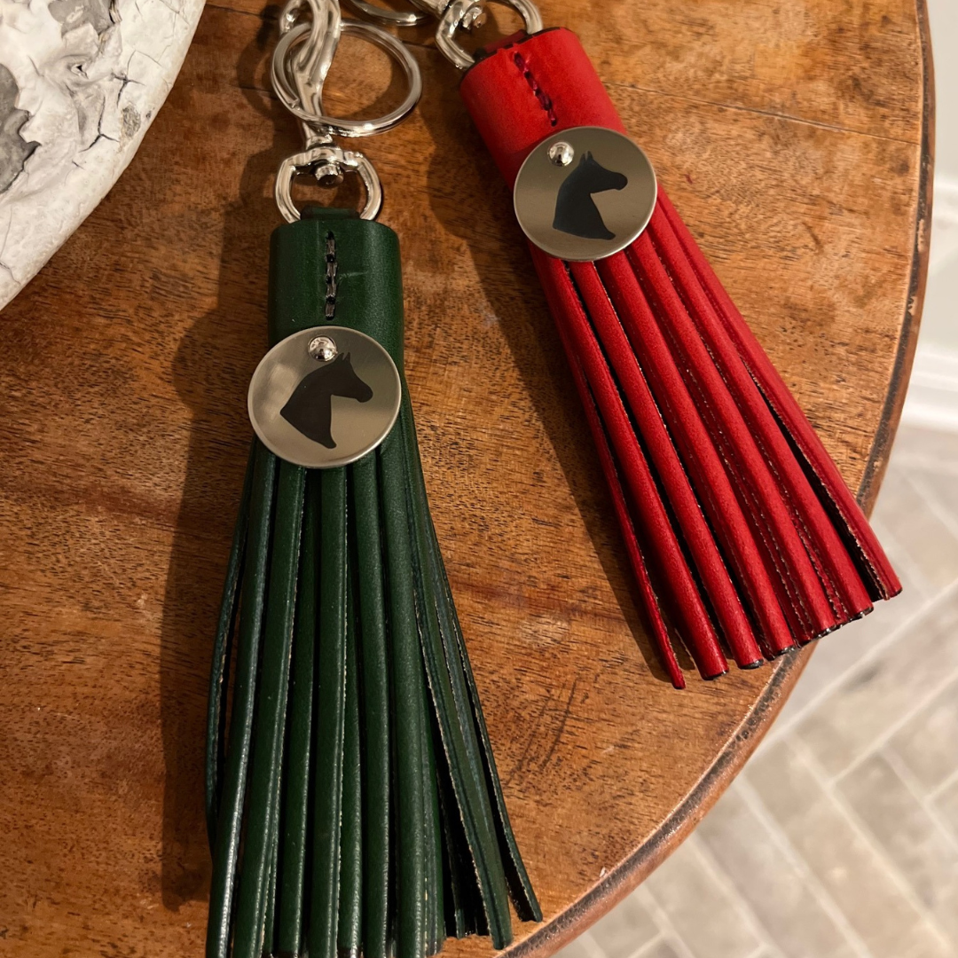 Horse Bridle Tag Tassel Fob