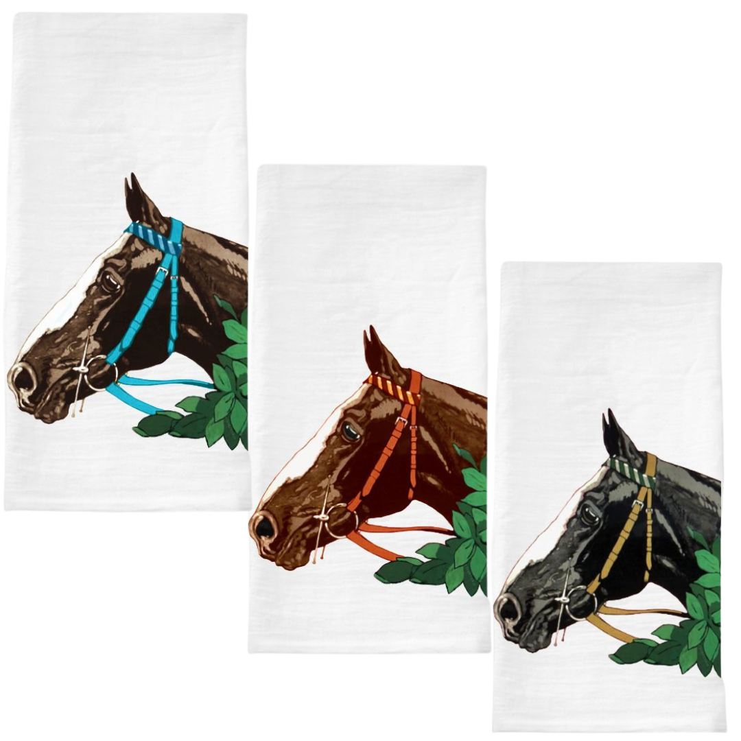 The Style of the Sporting Life™ Beacon Horse Tea Towel - Set of 3