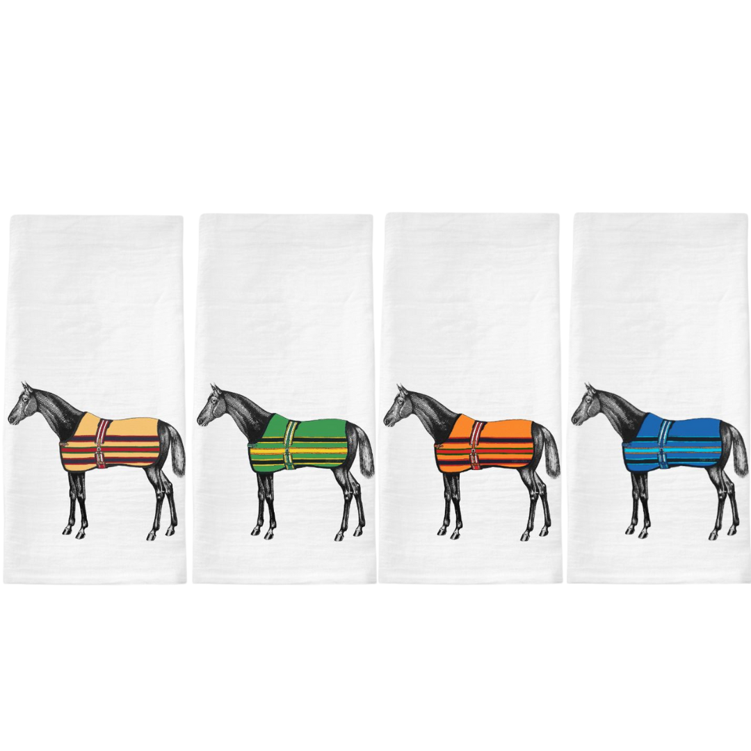 The Style of the Sporting Life™ Lilly Horse Tea Towels - Set of 4