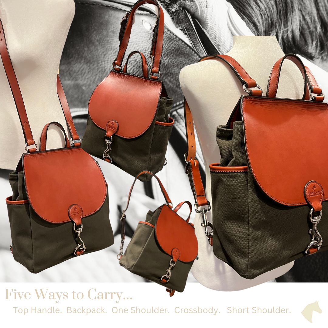 Rebecca Ray Design The Oxford Backpack Burgundy Chestnut