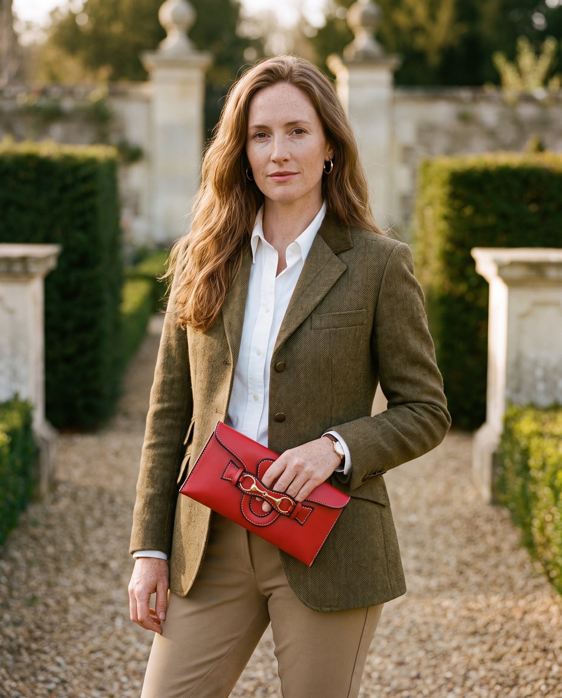 Blair Clutch - Cardinal Red