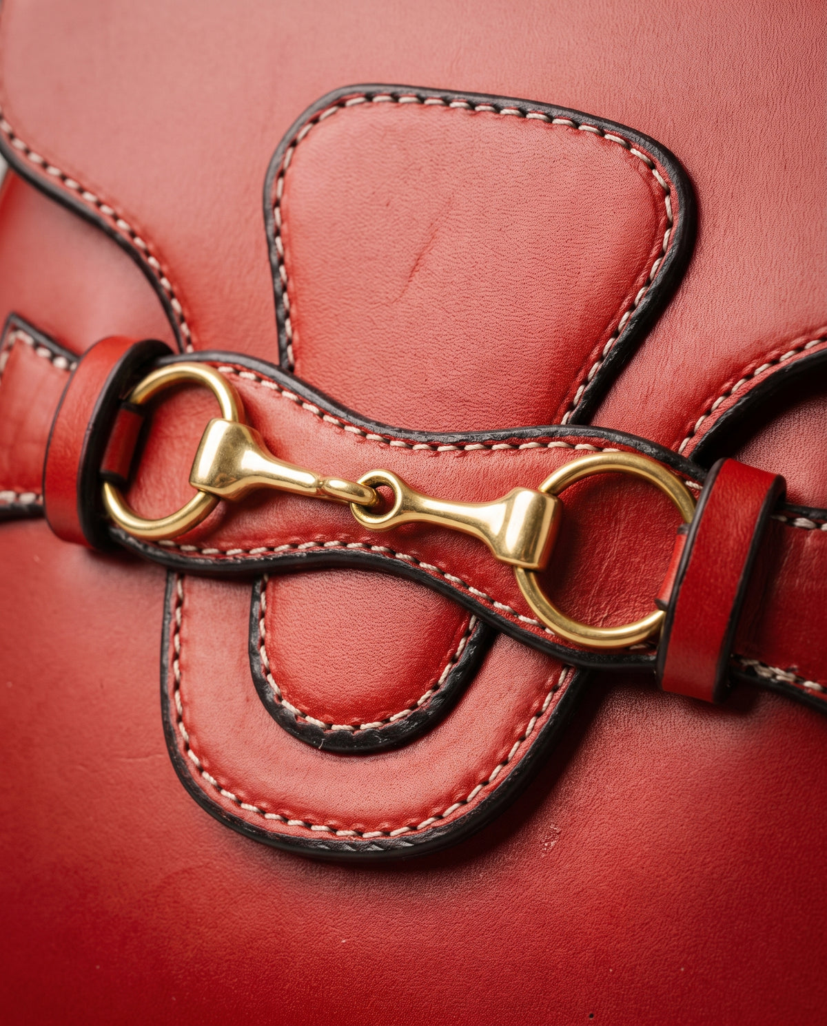 Heritage Blair Midsize - Cardinal Red & Webbing Strap