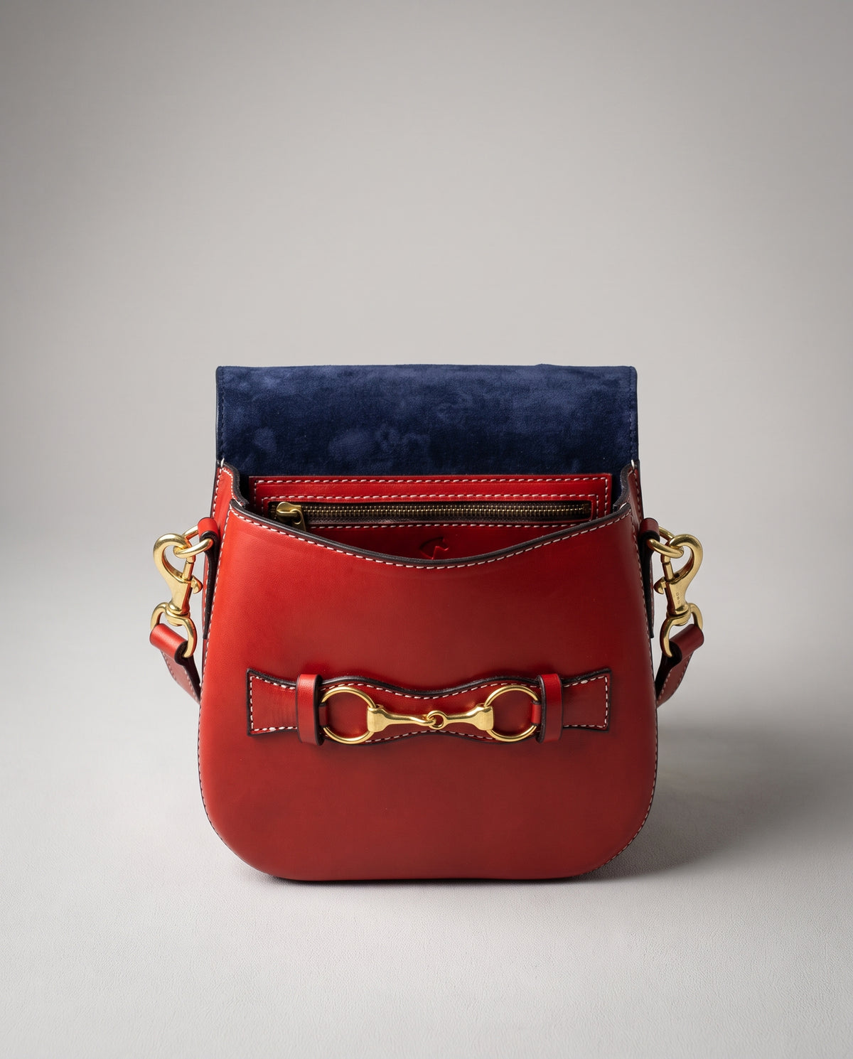 Heritage Blair Midsize - Cardinal Red & Webbing Strap