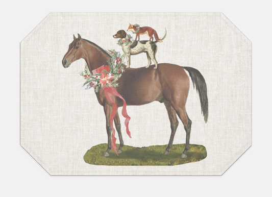 The Style of the Sporting Life™ Holiday Hunt Trio Placemat- set of 4
