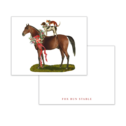 The Style of the Sporting Life™ Personalized Holiday Hunt Trio Correspondence Cards