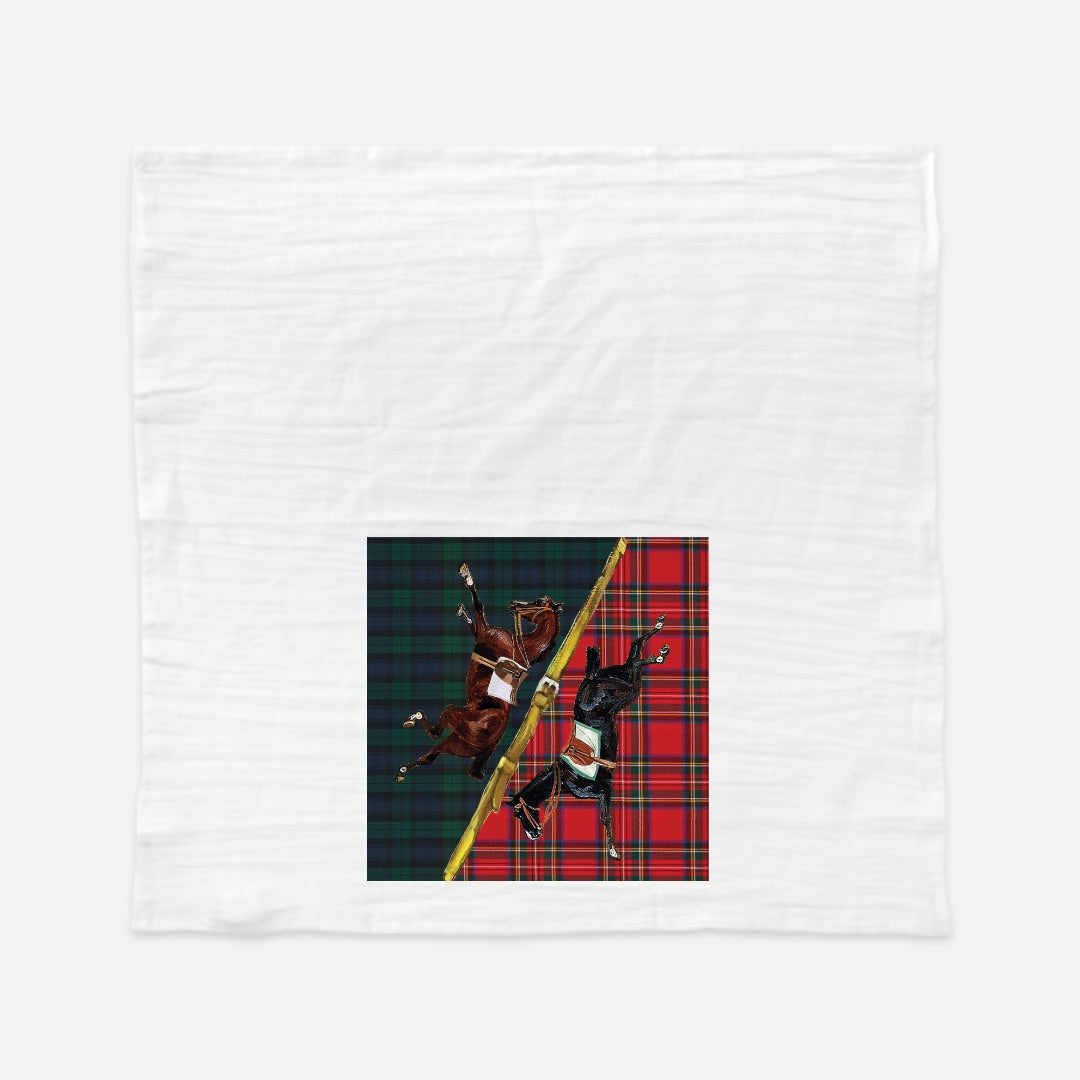 The Style of the Sporting Life™ Tartan Horses Tea Towels - Set of 2