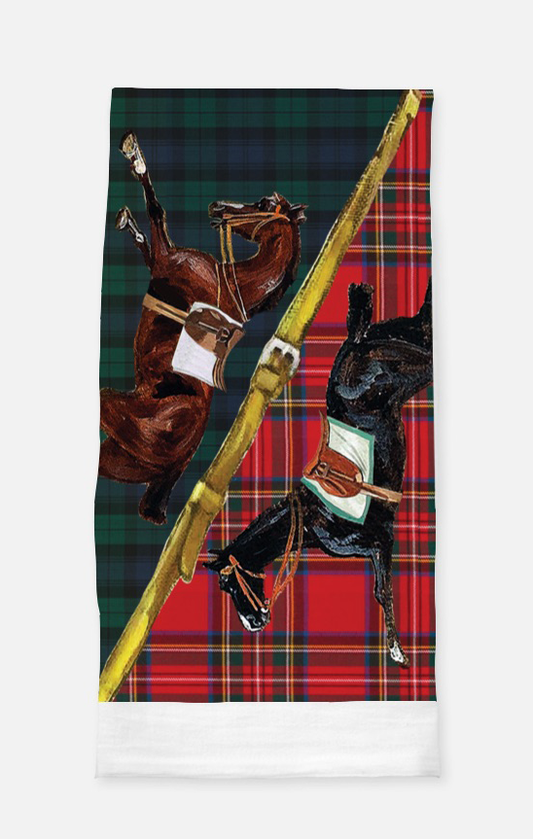 The Style of the Sporting Life™ Tartan Horses Tea Towels - Set of 2