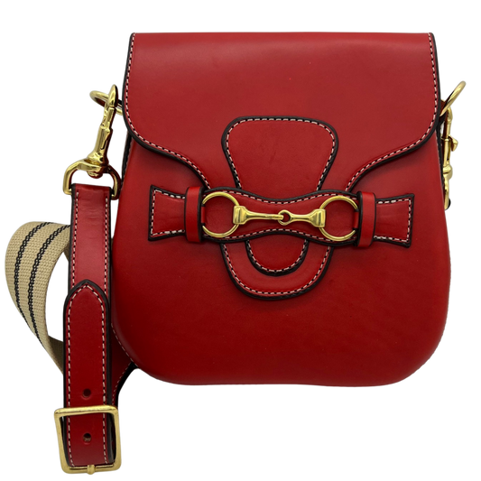 Blair Crossbody Bag in Cardinal Red with Imperfections