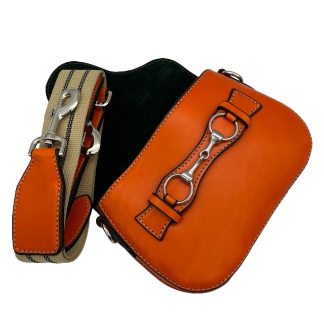 Blair Mini Crossbody Bag in Tangerine