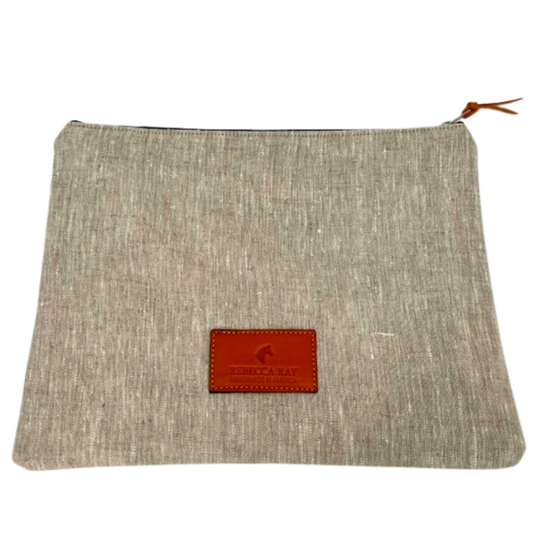 Lilly Horse Silhouette Linen Stable Pouch Large- 2 color options