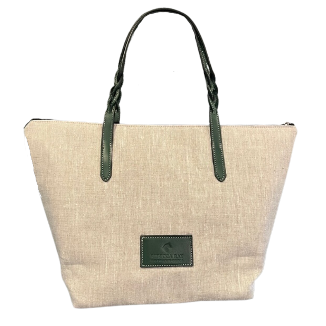 Lilly Horse Silhouette Linen Shoulder Bag