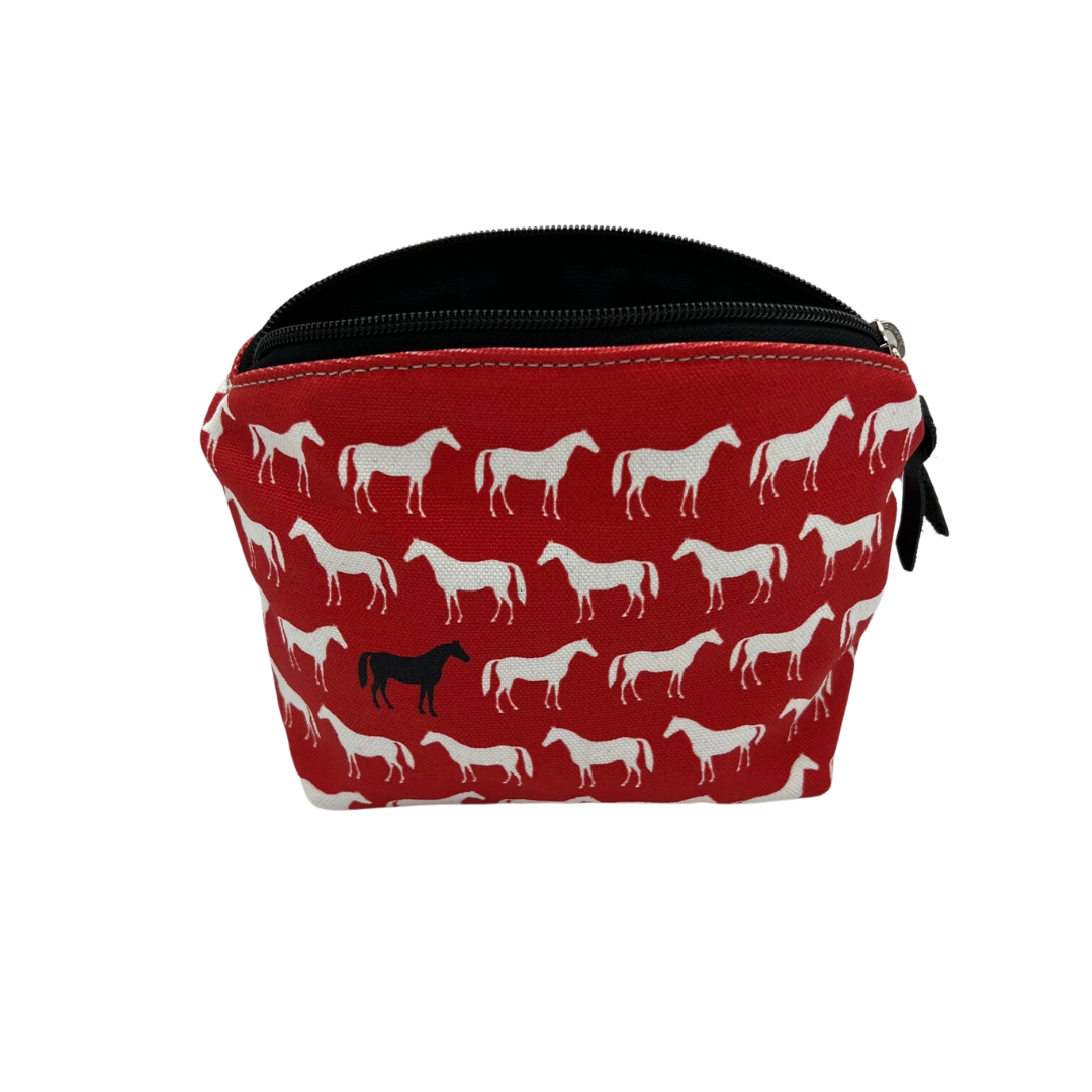 Rebecca Ray Canvas Duck Compact Diana Equestrian Pouch