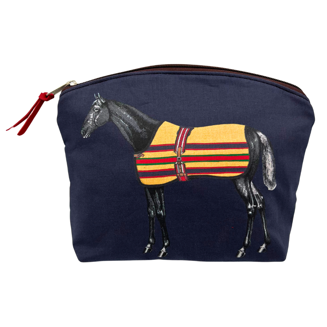 Lilly Horse Oversized Round Top Pouch - 2 color options