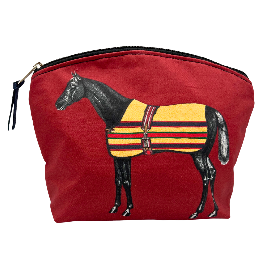 Lilly Horse Oversized Round Top Pouch - 2 color options