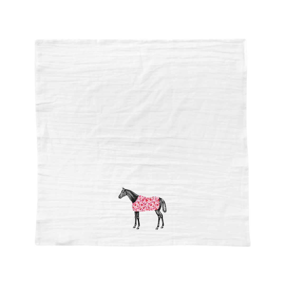 The Style of the Sporting Life™ Lilly Horse Heart Blanket Tea Towel - Set of 2