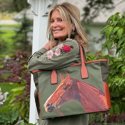 Monica Handbag-Chestnut Horse