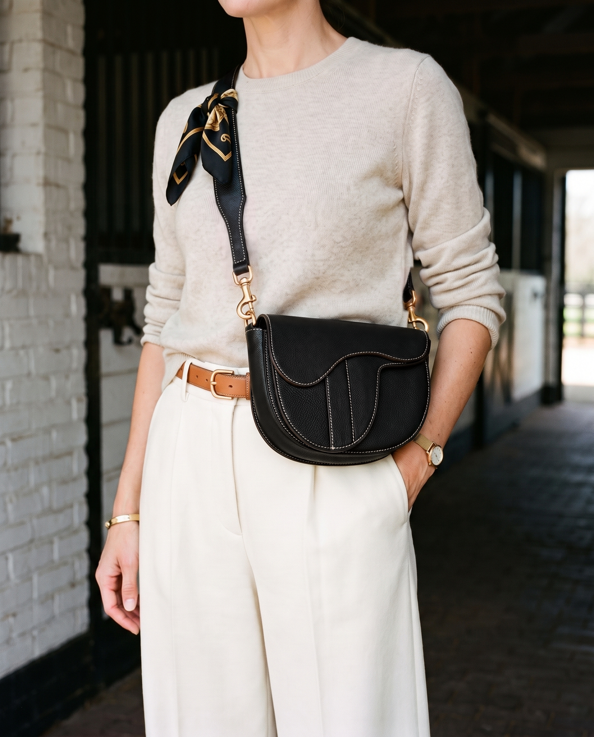 Windsor Saddle Bag - Black