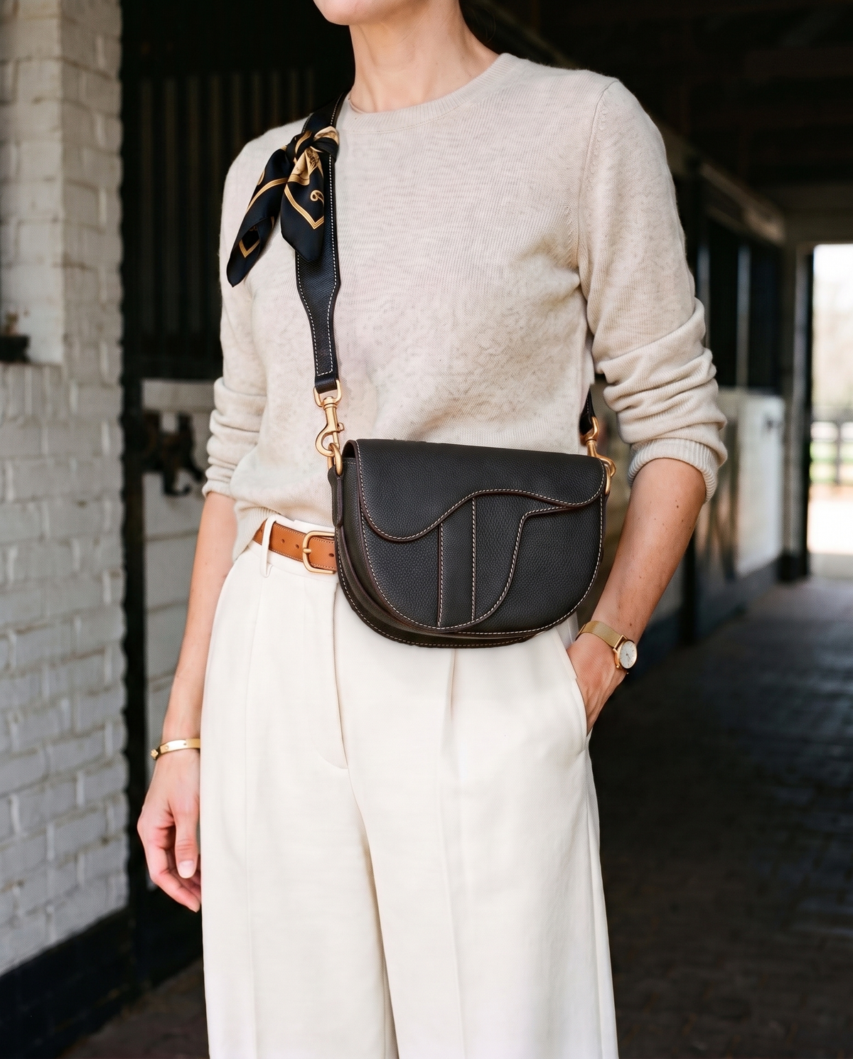 Windsor Saddle Bag - Black