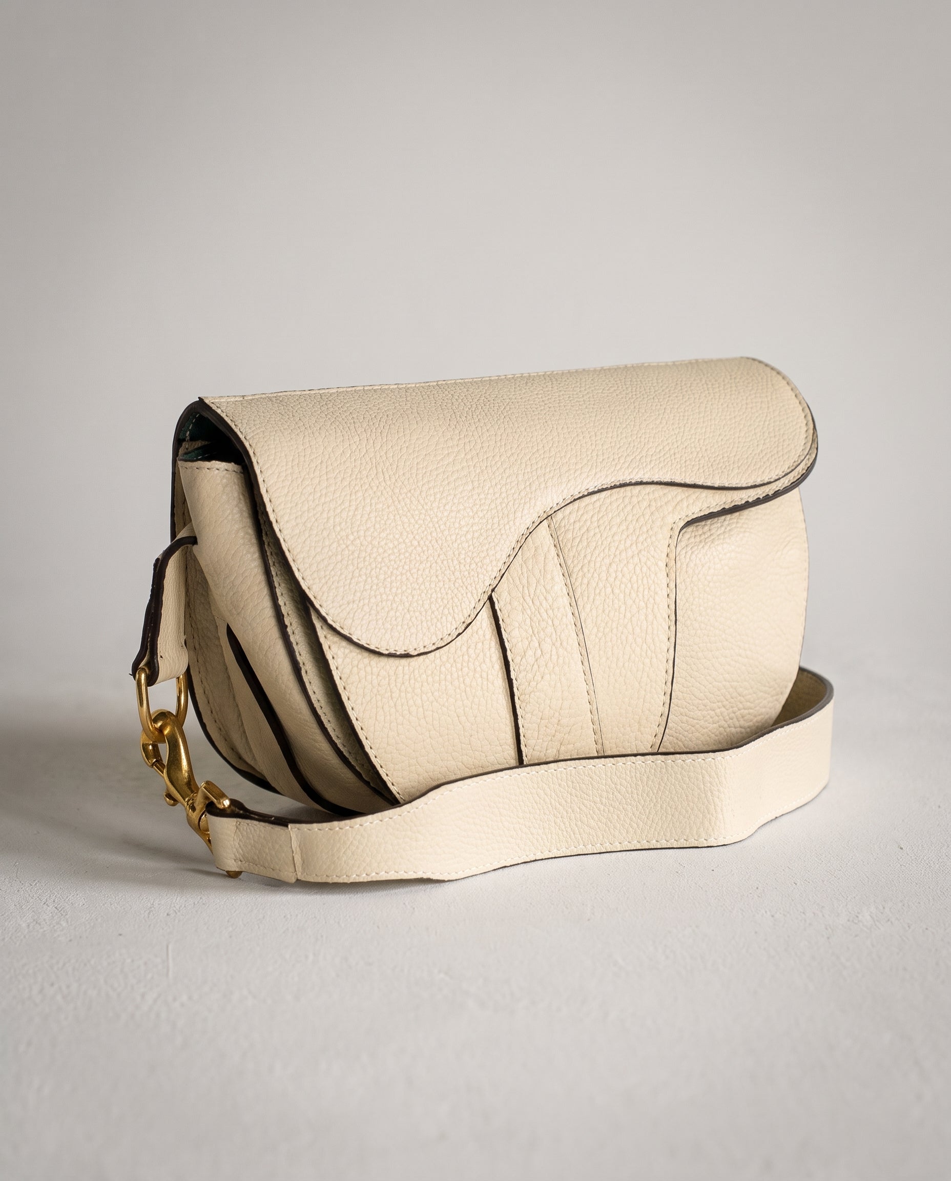 Windsor Saddle Bag - Parchment