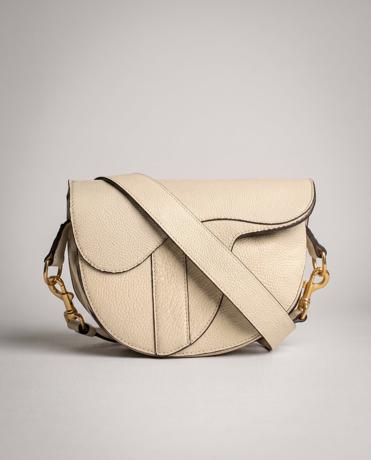 Windsor Saddle Bag - Parchment