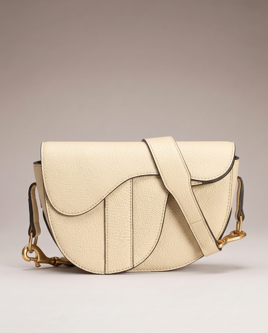 Windsor Saddle Bag - Parchment