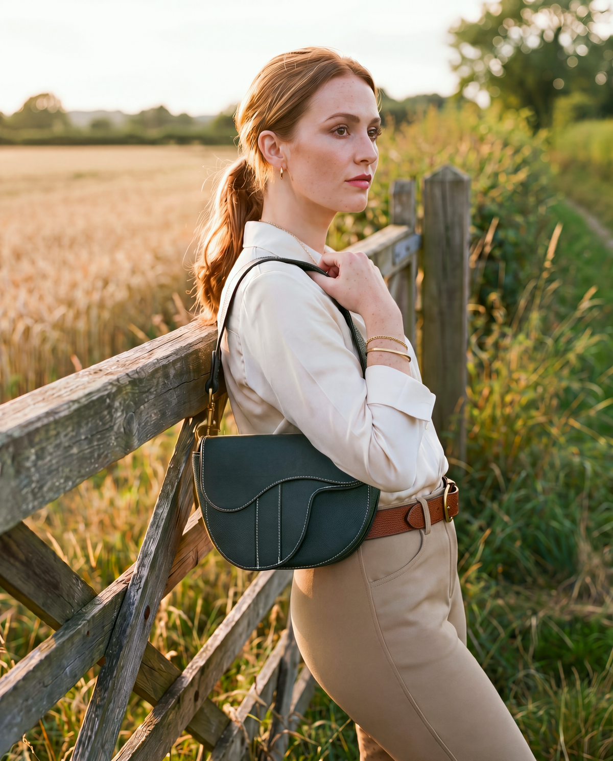 Windsor Saddle Bag - Zucchini