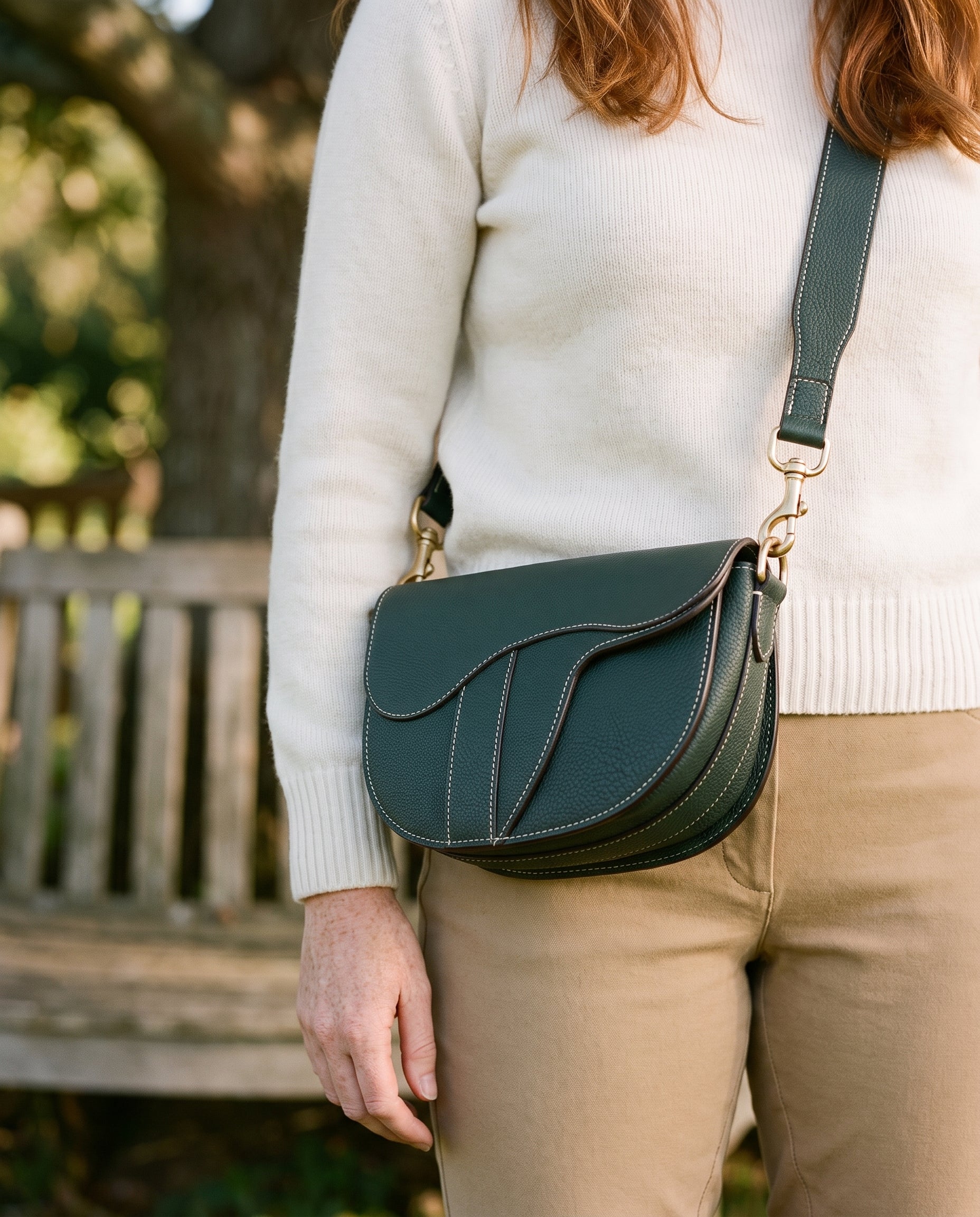 Windsor Saddle Bag - Zucchini