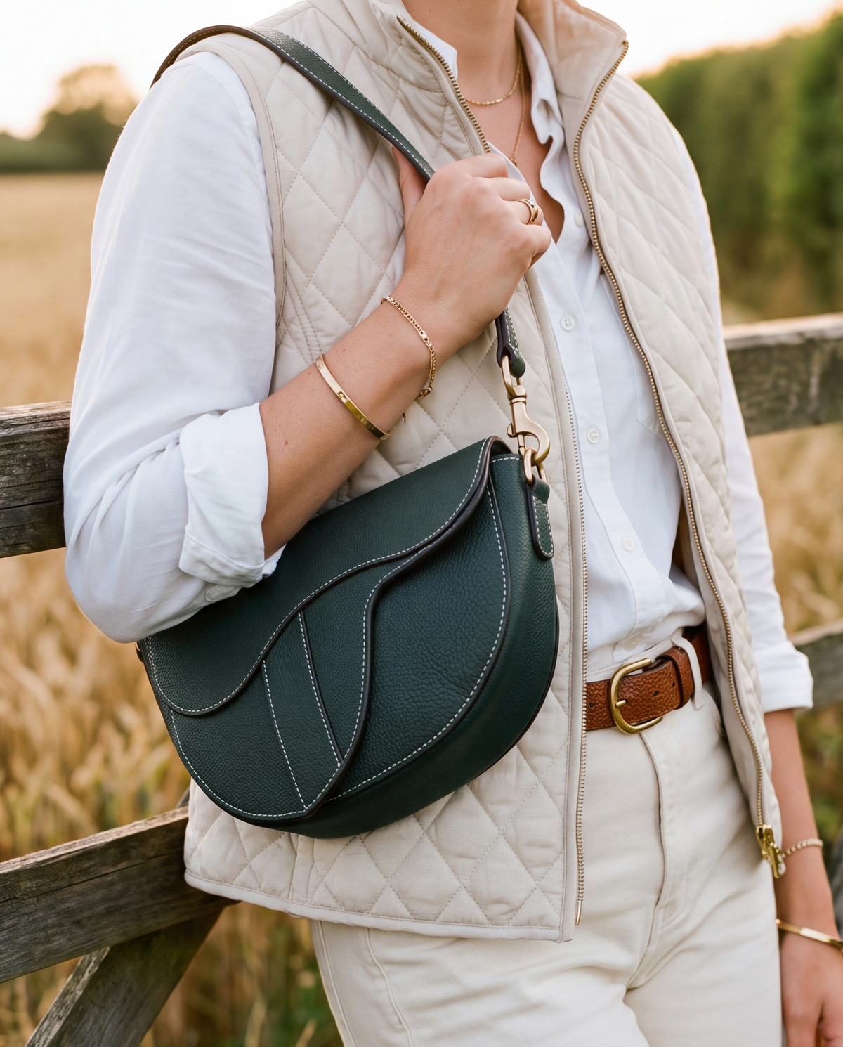 Windsor Saddle Bag - Zucchini
