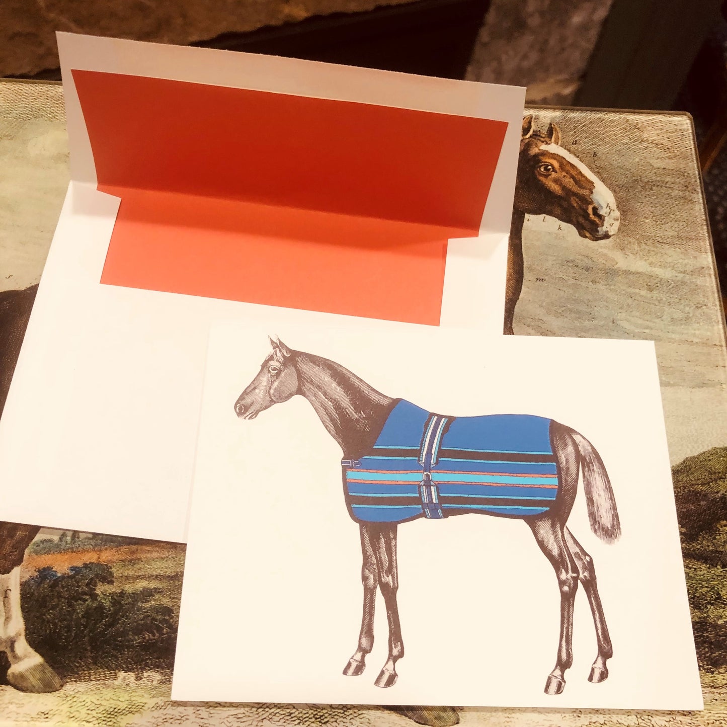 The Style of the Sporting Life™ Personalized Lilly Horse Correspondence Cards