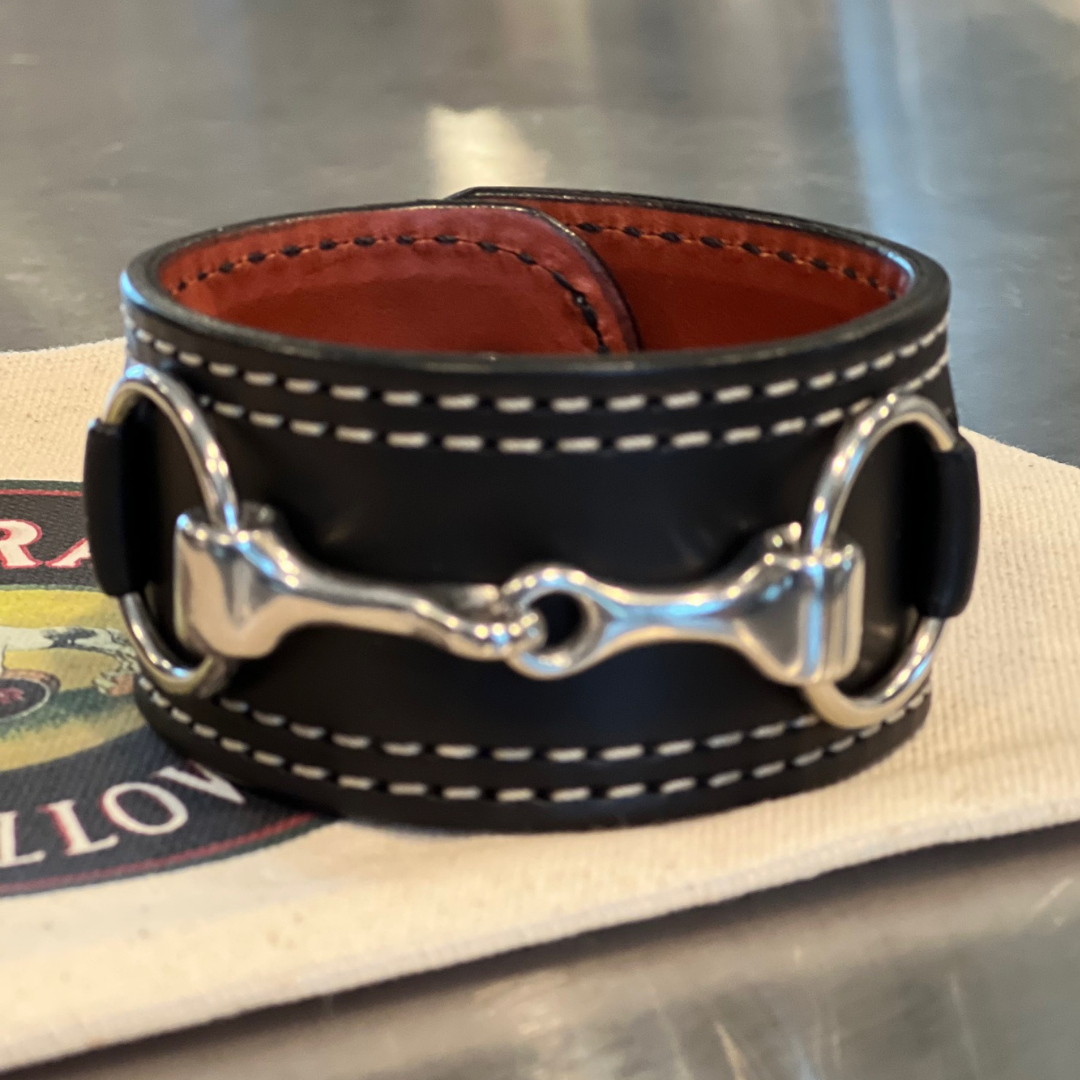 Snaffle Cuff Bridle Leather Bracelet- 7 Color Options