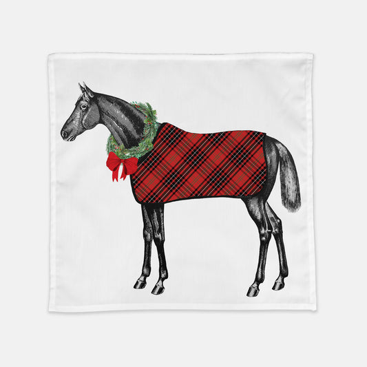 The Style of the Sporting Life™ Holiday Lilly Horse Napkin- set of 4