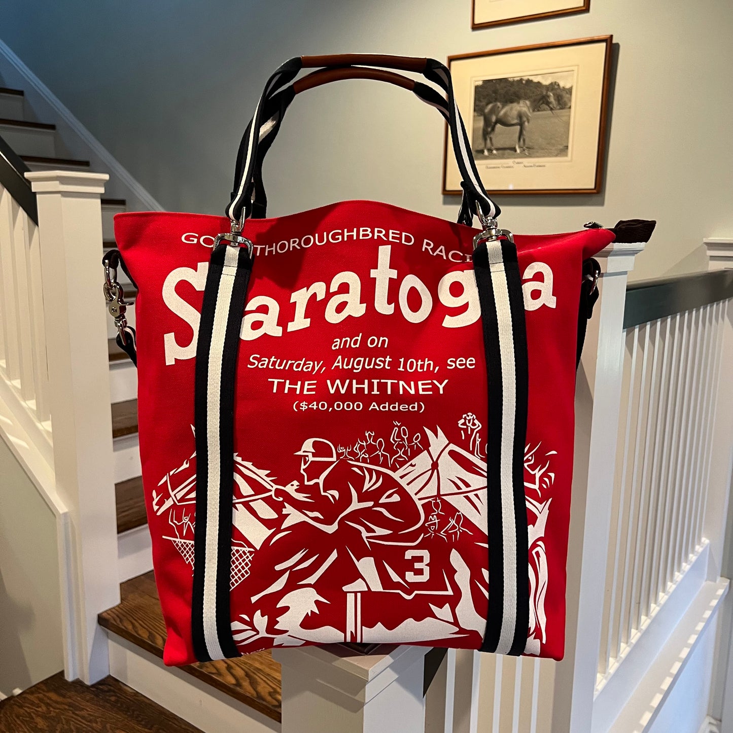 Mary Ann Saratoga Tote in Red