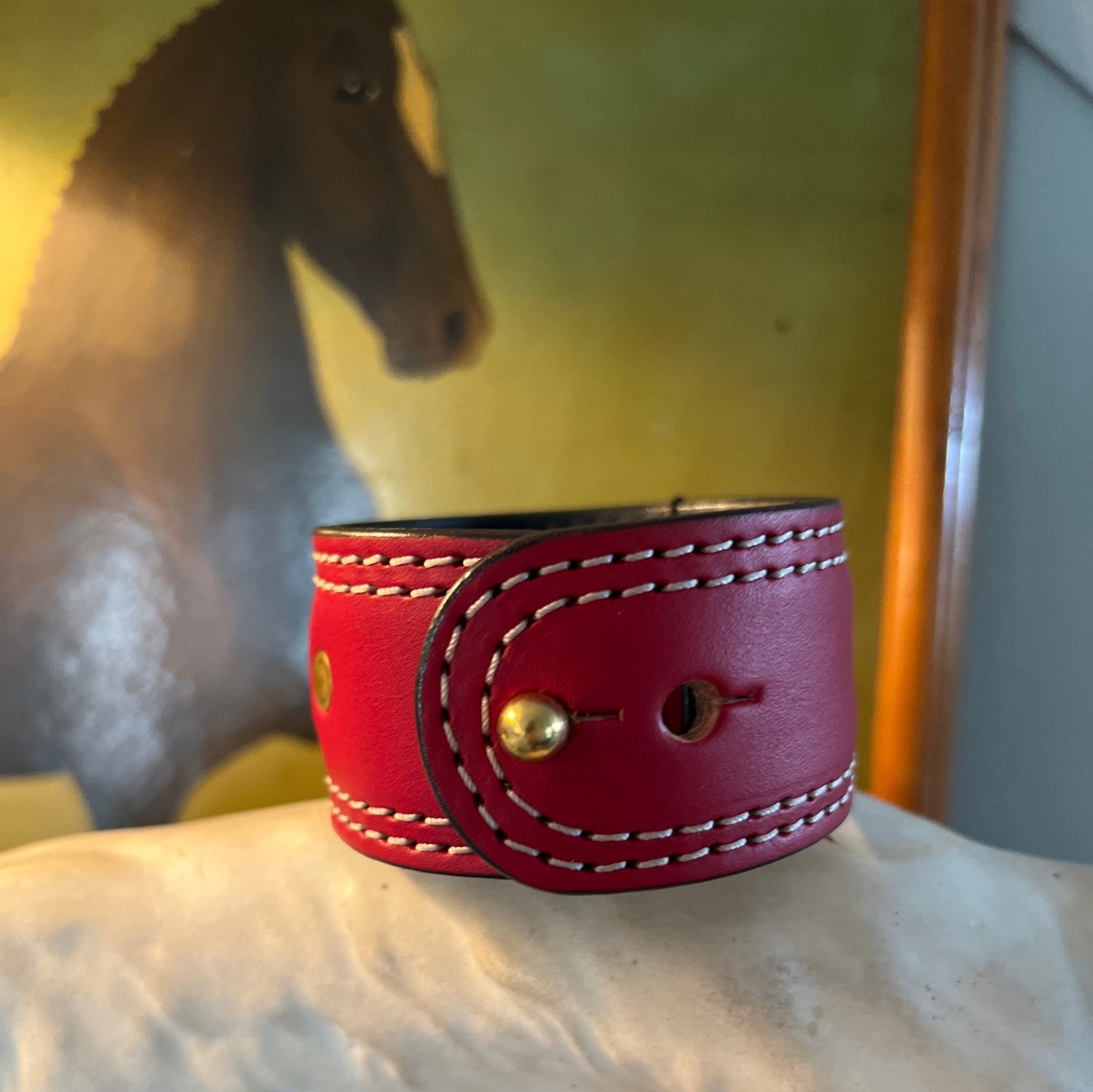 Snaffle Cuff Bridle Leather Bracelet- 4 color options